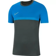 Piłka nożna - Koszulka dla dzieci Nike Dry Academy PRO TOP SS niebiesko-szara BV6947 062 - miniaturka - grafika 1