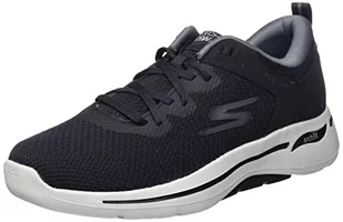 Skechers 216254 Bkgy, trampki męskie, Czarny Tekstylna Czarna Skóra Czarny Syntetyczny, 41 EU - Trampki męskie - miniaturka - grafika 1