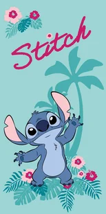 Ręcznik Plażowy 70X140 Lilo I Stitch „Hawaii” Miętowy Szybkoschnący - Okrycia kąpielowe dla dzieci - miniaturka - grafika 1