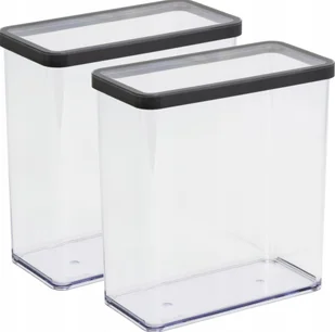 ROTHO ZESTAW 2 POJEMNIKÓW NA ŻYWNOŚĆ ARTYKUŁY SYPKIE 3,2L GRATITOWY LOFT - Pojemniki kuchenne ROTHO ZESTAW 2 POJEMNIKÓW NA ŻYWNOŚĆ ARTYKUŁY SYPKIE 3,2L GRATITOWY LOFT - Pojemniki kuchenne - miniaturka - grafika 1