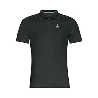 Koszulki męskie - Odlo Odlo Męska koszulka polo S/S F-dry czarny czarny S 550802 - grafika 1