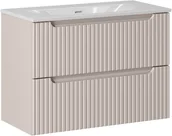 Meble łazienkowe - Zestaw meblowy 80cm z umywalką meblową SKY - miniaturka - grafika 1