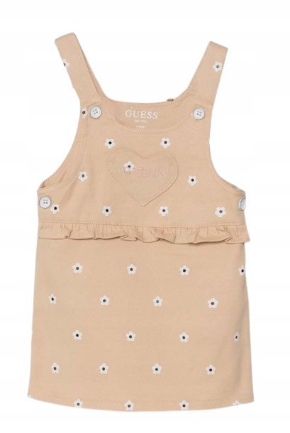 GUESS SUKIENKA DZIEWCZĘCA BAWEŁNIANA W KWIATOWY WZÓR 84-88 GNA