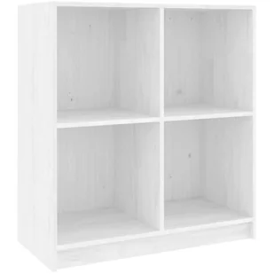 Skandynawski Drewniany Biały Regał Kwadratowy F3-Z22 - Regały - miniaturka - grafika 1