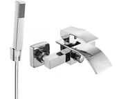Zestawy baterii łazienkowych - Mexen Aries R77 bateria wannowa z zestawem prysznicowym, chrom - 74483R77-00 - miniaturka - grafika 1