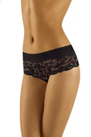 Majtki damskie - Wol-Bar Alba czarny XL Majtki szorty - miniaturka - grafika 1