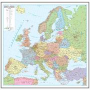 EkoGraf, Europa mapa ścienna polityczna na podkładzie do wpinania - pinboard, 1:2 250 000