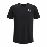 Koszulki sportowe męskie - Męski t-shirt z nadrukiem Under Armour UA Icon Fleece Crew - czarny - UNDER ARMOUR - miniaturka - grafika 1