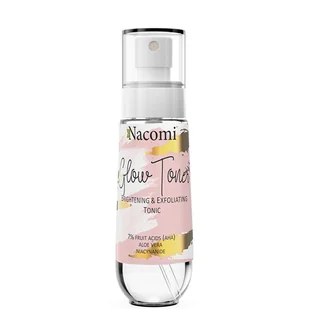 NACOMI Glow Toner rozświetlająco-złuszczający tonik do twarzy 80ml - Toniki i hydrolaty do twarzy - miniaturka - grafika 1