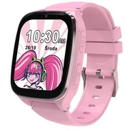 Smartwatch - Kiano Watch KID 4G LTE Różowy - miniaturka - grafika 1