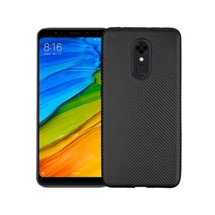 NoName Etui Carbon Fiber Xiaomi Redmi 5 czarny /black - Etui i futerały do telefonów - miniaturka - grafika 1