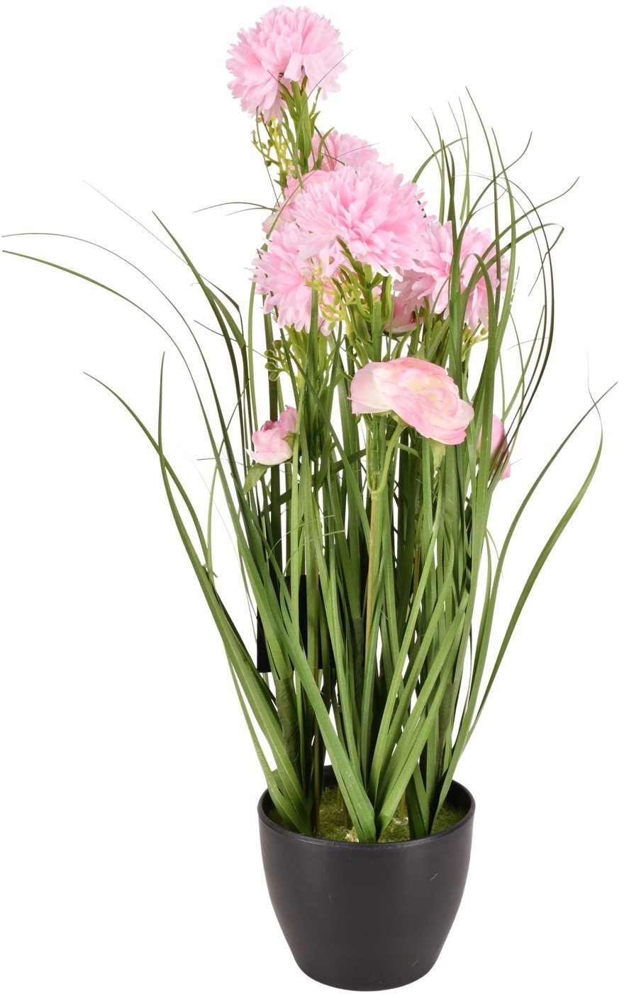 Direct Home and Garden Sztuczna roślina w doniczce Róż 50cm