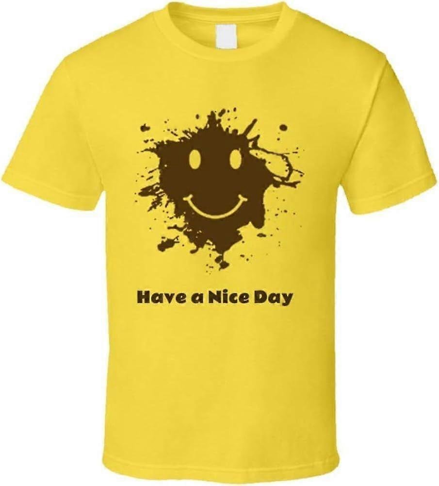 Farier Forrest Gump It Happens Mud Spatter Running Smile Face Koszulka Unisex Rozmiary S-3XL Koszulka męska T480 L