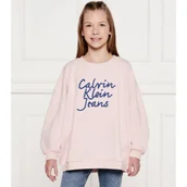 Bluzy dla dziewczynek - Calvin Klein Jeans Bluza Loose fit - miniaturka - grafika 1