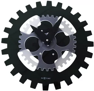 Nextime Zegar ścienny (czarny) Moving Gears - Zegary - miniaturka - grafika 1