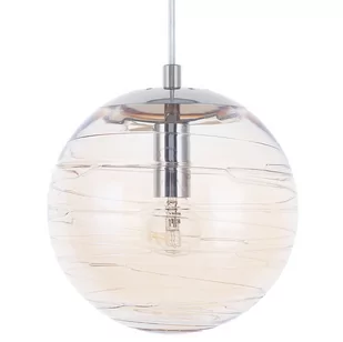 Beliani Lampa wisząca szklana bursztynowa MIRNA - Lampy sufitowe - miniaturka - grafika 1