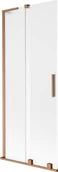 Parawany nawannowe - Mexen Velar L parawan nawannowy 2-skrzydłowy rozsuwany 85 x 150 cm, szron, miedź szczotkowana - 896-085-003-31-65 - miniaturka - grafika 1