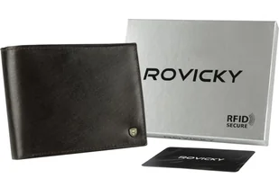 Portfel męski skórzany N61-RVT-3197 D.Brown - Portfele - miniaturka - grafika 1