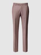 Spodnie męskie - Spodnie materiałowe o kroju straight fit w kant - miniaturka - grafika 1