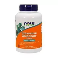 Suplementy naturalne - Now Foods Potassium Gluconate - Glukonian Potasu (250 tabl.) - miniaturka - grafika 1