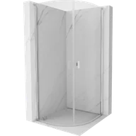 Kabiny prysznicowe - Mexen Mist kabina prysznicowa półokrągła uchylna 70 x 70 cm, transparent, chrom - 8A31-070-070-01-00 - miniaturka - grafika 1
