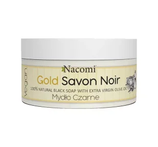 Nacomi Mydło Czarne Savon Noir Gold 125g - Mydła - miniaturka - grafika 1