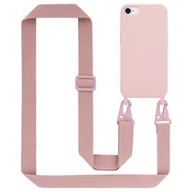 Etui i futerały do telefonów - Łańcuszek Etui Do Apple iPhone 7 / 7S / 8 / SE 2020 Pokrowiec w LIQUID RÓŻOWY Silicone TPU Obudowa Ochronny Cadorabo - miniaturka - grafika 1