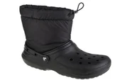 Śniegowce damskie - Crocs Classic Lined Neo Puff Boot 206630-060, Damskie, śniegowce, Czarne - miniaturka - grafika 1