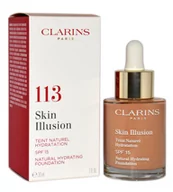 Podkłady do twarzy - Clarins Skin Illusion Natural Hydrating SPF15 113 Chestnut 30ml - miniaturka - grafika 1