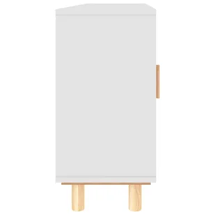 Kredens, biały, 105x30x60 cm, lita sosna i naturalny rattan Lumarko! - Kredensy - miniaturka - grafika 7
