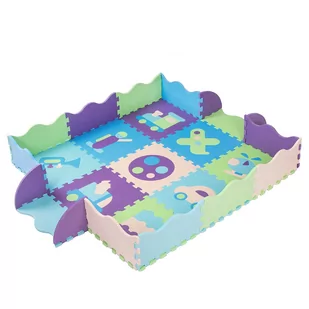Springos Piankowe puzzle dla dzieci 90x90 cm mata piankowa 77 elementów PM0003 - Maty piankowe - miniaturka - grafika 2
