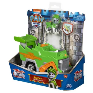 Spin Master Zestaw z figurką Psi Patrol Odważni Rycerze Pojazd Rocky 5_816439 - Figurki dla dzieci - miniaturka - grafika 1