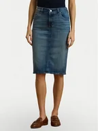 Spódnice - LAUREN RALPH LAUREN Spódnica jeansowa 200817846001 Granatowy Straight Fit - miniaturka - grafika 1