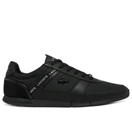 Buty sportowe męskie - Buty Lacoste Menerva 741CMA0078-02H - czarne - miniaturka - grafika 1