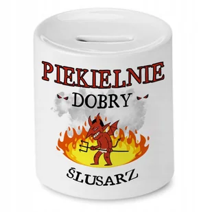 Skarbonka Dla Ślusarza na Urodziny na Prezent z Nadrukiem ze Zdjęciem + Opakowanie na prezent (wzór 04) - Skarbonki - miniaturka - grafika 1