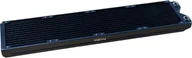 Chłodzenie wodne - Phobya R27-S420 Radiator, 420 mm Radiator, 18 FPI, Kupferlamellen, 2x G1/4-Zoll-Anschlsse schwarz - miniaturka - grafika 1