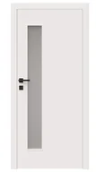 Drzwi wewnętrzne - Dre Drzwi Wewnętrzne Z Szybą Deco 10 Okleina Biała Mat - miniaturka - grafika 1