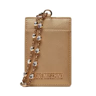 Etui na dokumenty i karty - Etui na karty kredytowe LOVE MOSCHINO JC5853PP4IK2390A Złoty - miniaturka - grafika 1