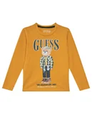 Bluzki damskie - Guess Bluzka N5BI04 I3Z14 Żółty Regular Fit - miniaturka - grafika 1