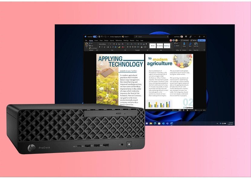 HP ProDesk 4 SFF G1i Desktop AI PC Intel Core Ultra 7 265 16 GB DDR5-SDRAM 1 TB SSD Windows 11 Pro Czarny