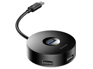 Baseus Hub USB Baseus CAHUB-G01 3x USB 2.0 1x USB 3.0 kolor czarny - Huby USB - miniaturka - grafika 4