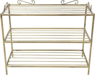 Złota półka na buty metalowa wzór Esy 10-969-E-cz-z - Szafki na buty - miniaturka - grafika 3