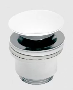 VITALLE 2000500050 STILLO korek click-clack okrągły ceramiczny biały - Korki do umywalek - miniaturka - grafika 1