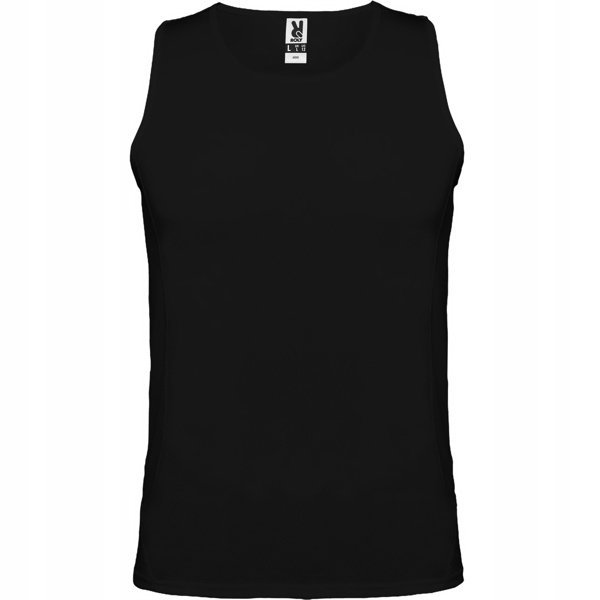 Techniczna koszulka męska na ramiączkach TOP Tanktop ROLY PD0350 BLACK L