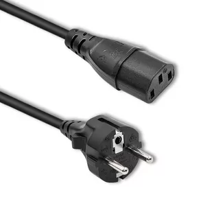 Qoltec Kabel zasilający SCHUKO/C13 1,8m 50365 - Kable komputerowe i do monitorów - miniaturka - grafika 1