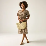 Sukienki - Regatta Sukienka damska Elona Brązowy, Cotton, Rozmiar: 44 - miniaturka - grafika 1