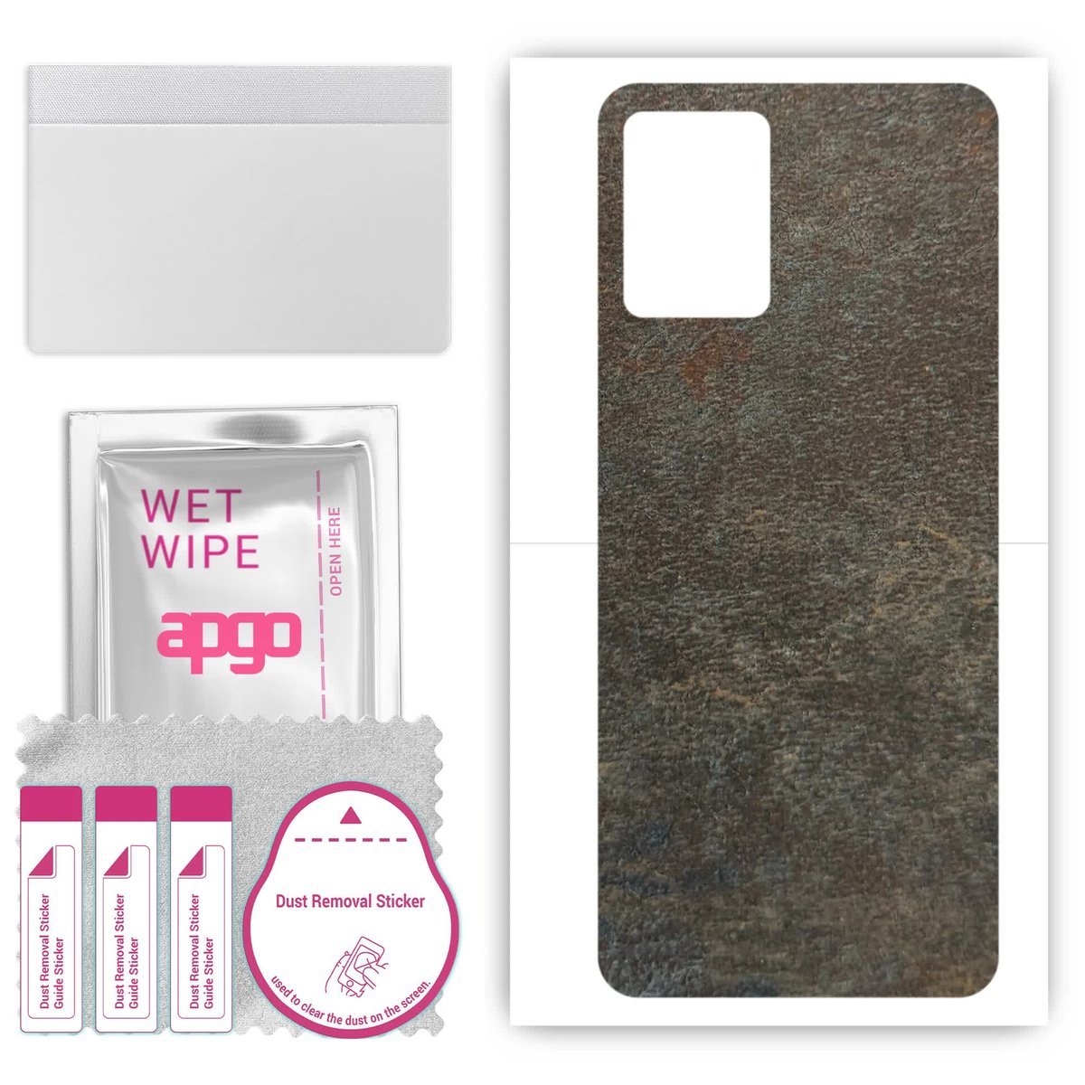 Folia naklejka skórka strukturalna na TYŁ do VIvo Y21e - Kamień Księżycowy - apgo SKINS