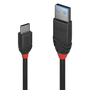 LINDY 36914 0,15 m USB 3.1 typ C do A, Black Line 025.36914 - Kable USB - miniaturka - grafika 2