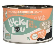 Mokra karma dla kotów - Lucky Lou Lifestage Adult Drób i królik puszka 200g - miniaturka - grafika 1