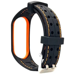 Pasek Beline Smart do Xiaomi Mi Band 7 Czarno-pomarańczowy (5905359814474) - Akcesoria do smartwatchy - miniaturka - grafika 2